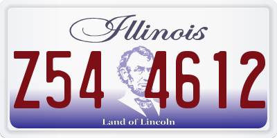IL license plate Z544612