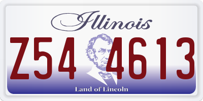 IL license plate Z544613