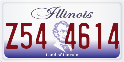 IL license plate Z544614