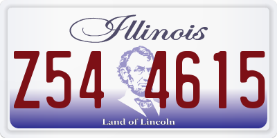 IL license plate Z544615