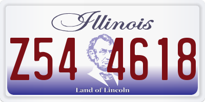 IL license plate Z544618