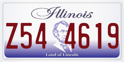 IL license plate Z544619