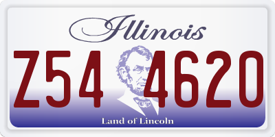 IL license plate Z544620