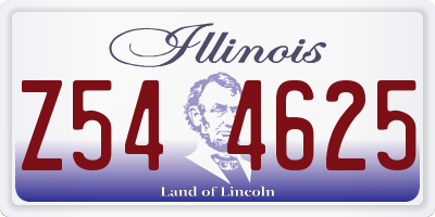 IL license plate Z544625