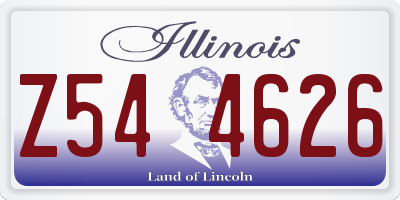 IL license plate Z544626