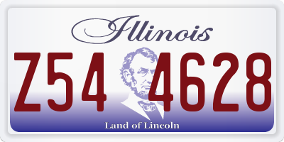 IL license plate Z544628