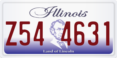 IL license plate Z544631