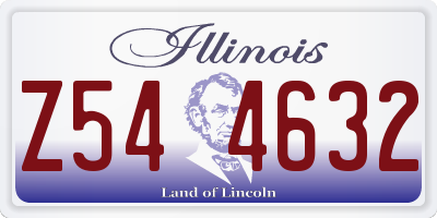 IL license plate Z544632