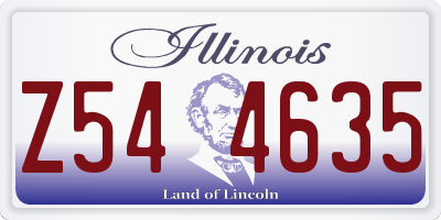 IL license plate Z544635