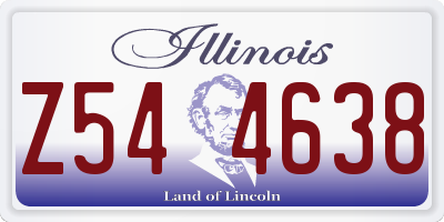 IL license plate Z544638