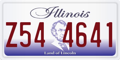 IL license plate Z544641