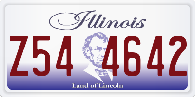 IL license plate Z544642
