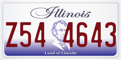 IL license plate Z544643