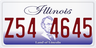 IL license plate Z544645