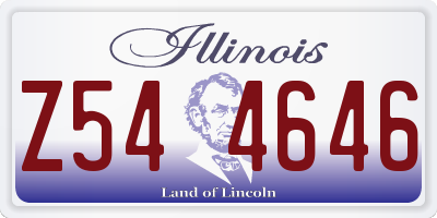 IL license plate Z544646