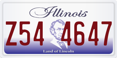 IL license plate Z544647