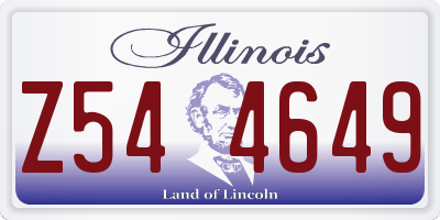 IL license plate Z544649