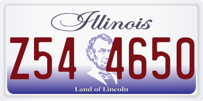 IL license plate Z544650