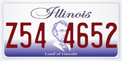 IL license plate Z544652