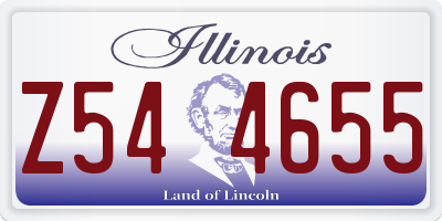 IL license plate Z544655