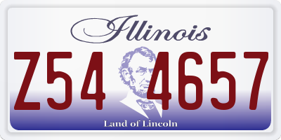 IL license plate Z544657