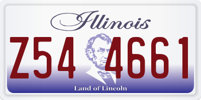 IL license plate Z544661