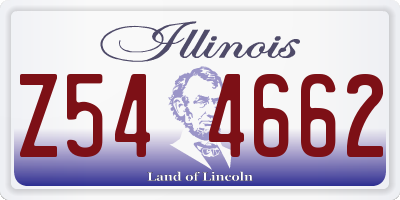 IL license plate Z544662