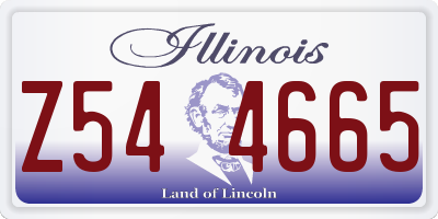 IL license plate Z544665