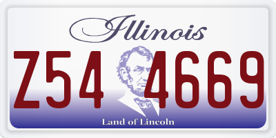 IL license plate Z544669