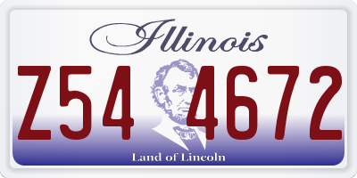 IL license plate Z544672