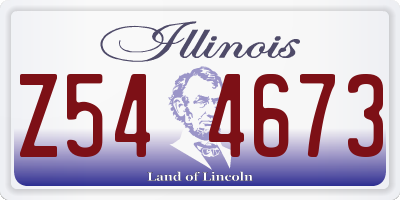 IL license plate Z544673