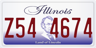 IL license plate Z544674