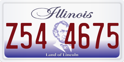 IL license plate Z544675