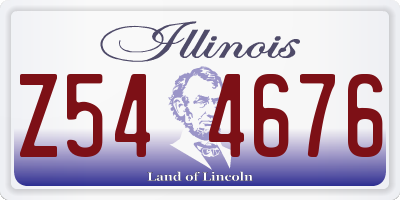 IL license plate Z544676