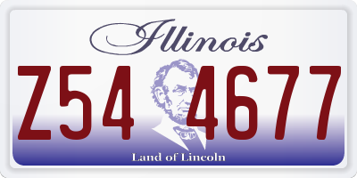 IL license plate Z544677