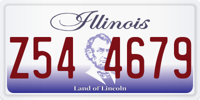 IL license plate Z544679