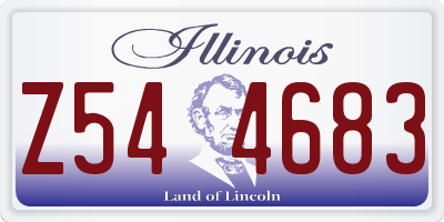 IL license plate Z544683