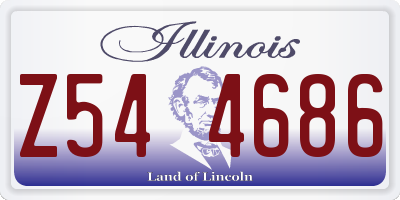 IL license plate Z544686