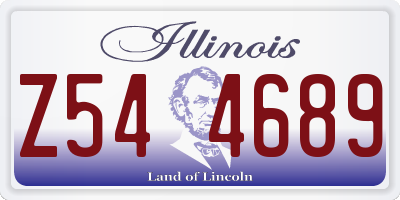 IL license plate Z544689