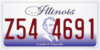 IL license plate Z544691