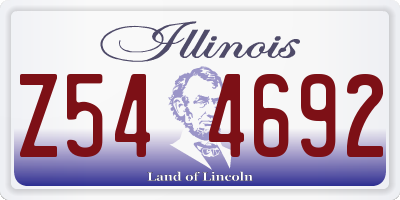 IL license plate Z544692