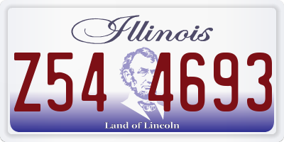 IL license plate Z544693