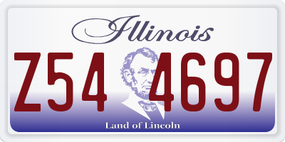 IL license plate Z544697
