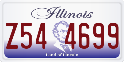 IL license plate Z544699