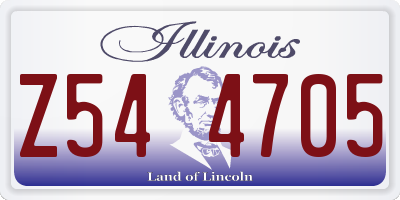 IL license plate Z544705