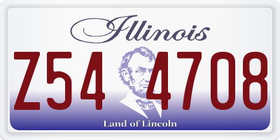 IL license plate Z544708