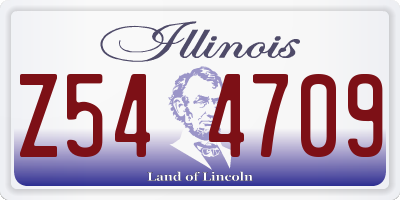 IL license plate Z544709