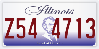 IL license plate Z544713
