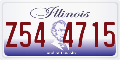IL license plate Z544715