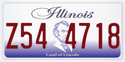 IL license plate Z544718